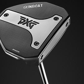 Close up of PXG Gunboat Putter.