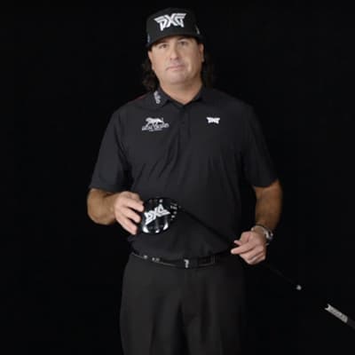 Pat Perez with golf club