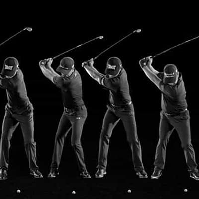 Golf swing in stages